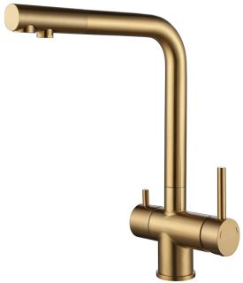 Смеситель для кухни Paulmark Skalen Sk213020-BG брашированное золото