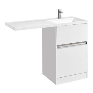 Тумба под стиральную машину Акватон Лондри 60см белый 1A235901LH010