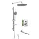 Душевой комплект Swedbe Platta 5560G1 с термостатом хром/серый