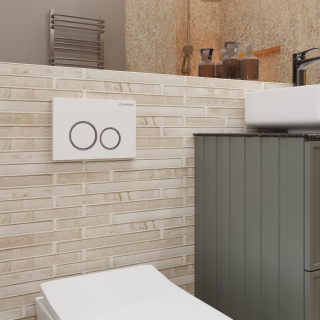 Клавиша смыва Charus Spazio FP.330.14.01 белый глянцевый