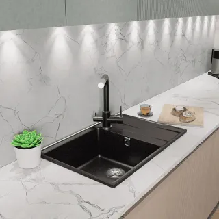 Мойка кухонная GranFest LEVEL LV-760L черный