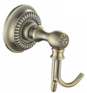 Крючок для ванной комнаты двойной Rose RG1421Q бронза