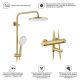 Душевая стойка Splenka S223.26.03 с термостатом золотой сатин