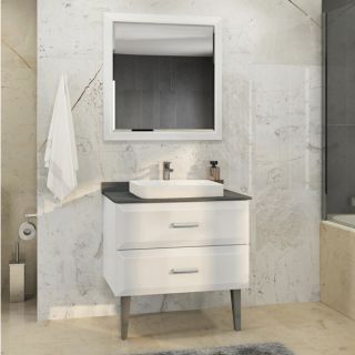 Comforty Зеркало "Империя-80" белый глянец