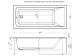 Акриловая ванна Aquanet Bright 180x80 см