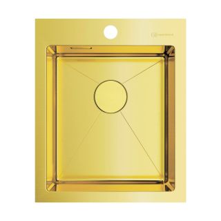 Мойка кухонная Omoikiri Akisame 41-LG нерж.сталь/светлое золото