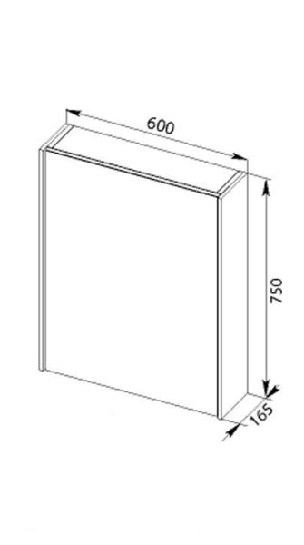 Зеркало-шкаф Aquanet Латина 60 белый