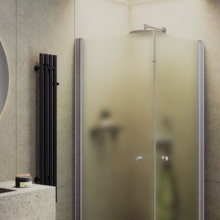 Душевой уголок MaybahGlass MGY-1293-5 80x80см хром матовый