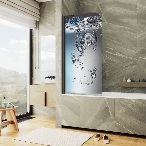 Шторка на ванну MaybahGlass ФП010 MGV-928-ФП010-6 60см фотопечать