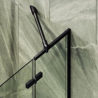 Шторка на ванну MaybahGlass MGV-656-6 70см чёрный