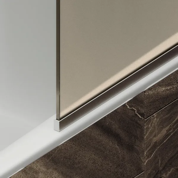 Шторка на ванну MaybahGlass MGV-72-5у 40см хром матовый