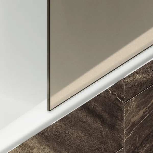 Шторка на ванну MaybahGlass MGV-73-5ш 50см хром матовый