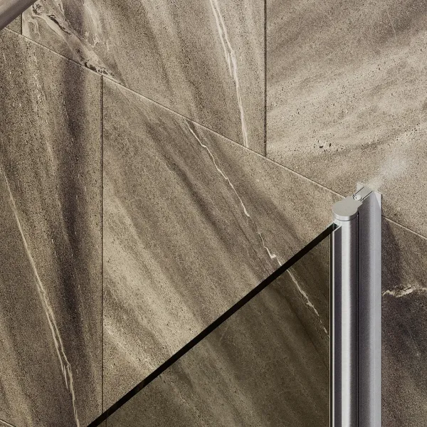 Шторка на ванну MaybahGlass MGV-622-5 80см хром матовый