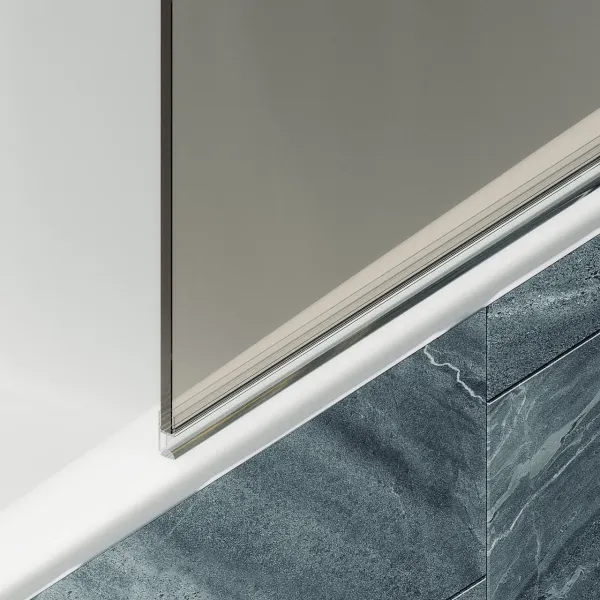 Шторка на ванну MaybahGlass MGV-611-3 60см золото