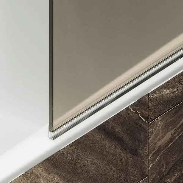 Шторка на ванну MaybahGlass MGV-607-5 50см хром матовый