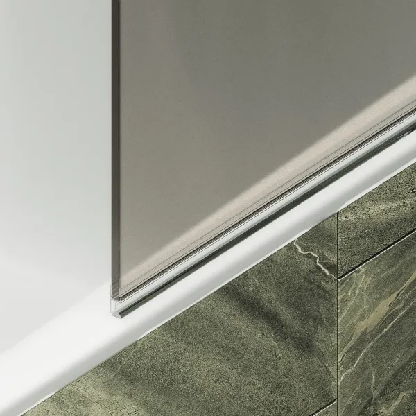 Шторка на ванну MaybahGlass MGV-602-6 40см чёрный