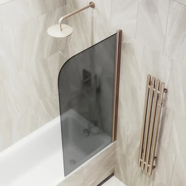 Шторка на ванну MaybahGlass MGV-624-1 80см бронза