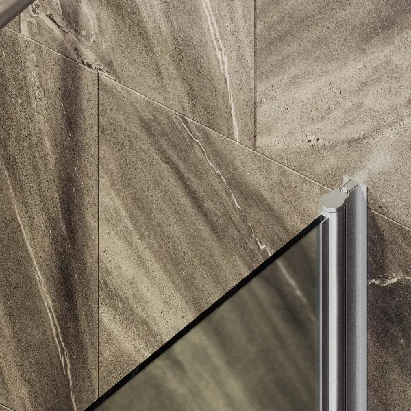 Шторка на ванну MaybahGlass MGV-615-5 60см хром матовый