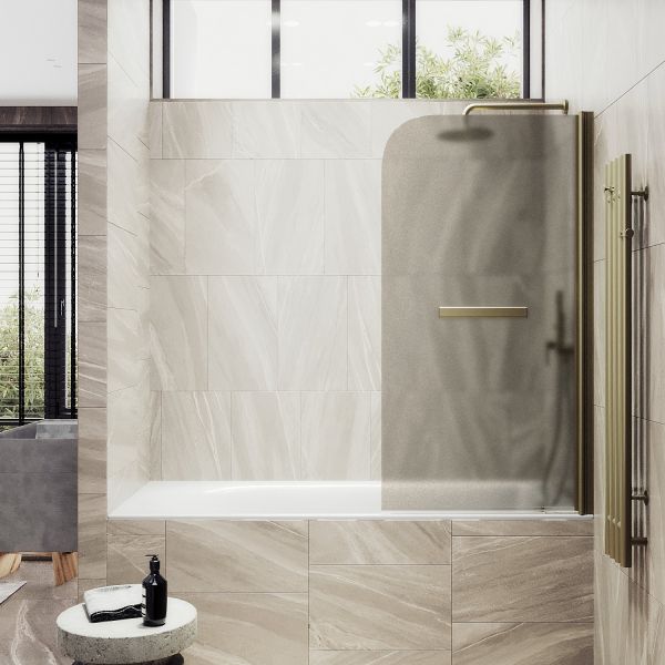 Шторка на ванну MaybahGlass MGV-778-2 60см бронза