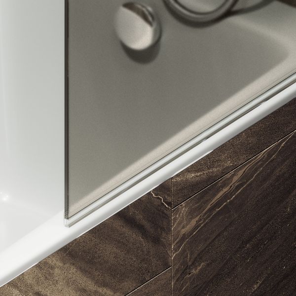 Шторка на ванну MaybahGlass MGV-772-5 50см хром матовый