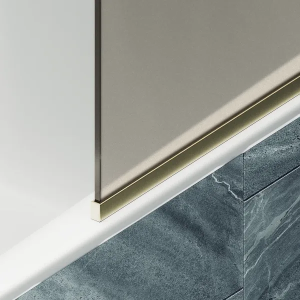 Шторка на ванну MaybahGlass MGV-136-3у 44см золото