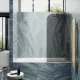 Шторка на ванну MaybahGlass MGV-146-3у 64см золото