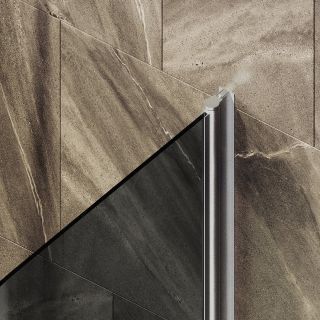 Шторка на ванну MaybahGlass MGV-767-5 40см хром матовый