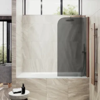 Шторка на ванну MaybahGlass MGV-604-2 40см бронза