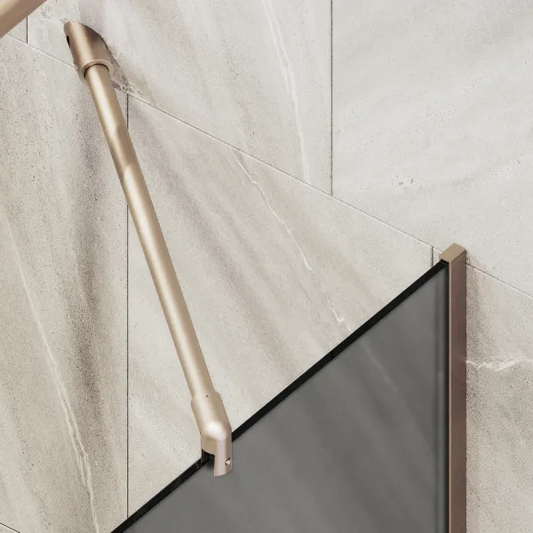 Шторка на ванну MaybahGlass MGV-133-2у 44см бронза