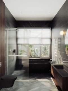 Душевая перегородка MaybahGlass MGD-731-5у 79см хром матовый