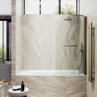 Шторка на ванну MaybahGlass MGV-775-2 50см бронза