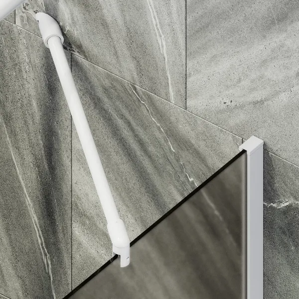 Шторка на ванну MaybahGlass MGV-72-1ш 40см белый