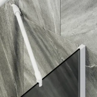 Шторка на ванну MaybahGlass MGV-84-1ш 40см белый