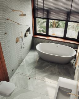 Душевая перегородка MaybahGlass MGD-259-2 79см бронза