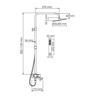 Душевой комплект WasserKRAFT A177.118.103.010.CH хром