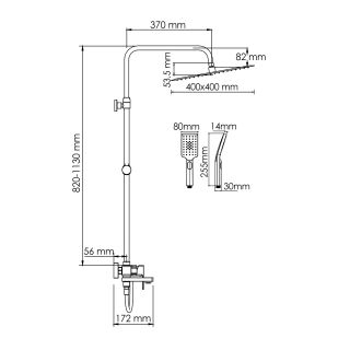Душевой комплект WasserKRAFT A177.119.103.087.CH хром