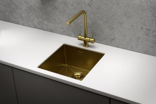 Мойка кухонная Granula 4445U, ЗОЛОТО САТИН