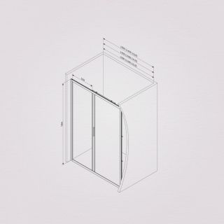 Душевая дверь Am.Pm Gem W90G-120-1-195MM 120 см цвет профиля хром матовый стекло матовое