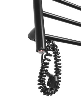 Полотенцесушитель электрический Domoterm Классик DMT 109-4 50x50 EK L чёрный