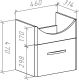 Тумба под раковину Bellezza Анкона 50см белый 00000006126