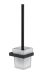 Настенный ёршик для унитаза Grocenberg AC0026 (Черный матовый)
