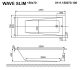 Гидромассажная ванна Whitecross Wave Slim 0111.150070.100.RELAX.CR 150x70см Relax хром