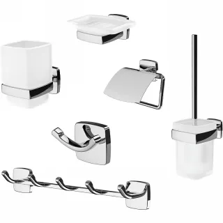 Набор аксессуаров для ванной AM.PM Gem  AK90D1806W хром