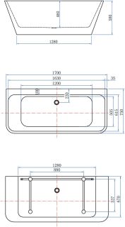 Акриловая ванна Aquanet Family Perfect 293081 170x75 см