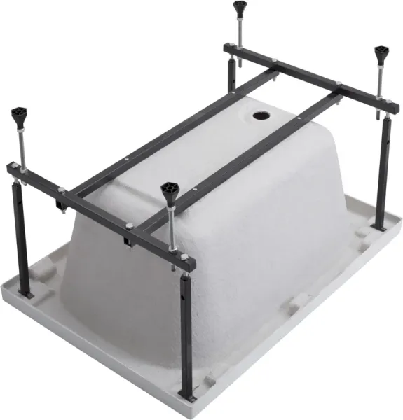 Акриловая ванна Aquanet Seed 347891 100x70 см с каркасом с фронтальной и боковой панелями