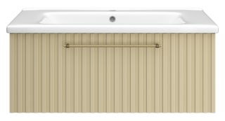 Подвесная тумба под раковину Brevita Alicante ALI-09090-4601Я 90см капучино