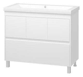 Напольная тумба под раковину Misty Алиса 100см белый