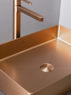 Раковина AltroBagno Astro 001019 RaSp из нержавеющей стали медь матовая 