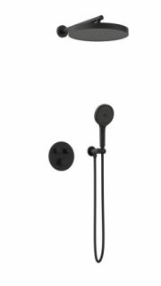 Душевая система с термостатом AltroBagno Bilancia 040416 NeOp черный матовый