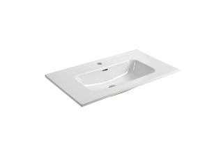 Тумба с раковиной Aquatek Вега AQ77080-LG 81 см серый туман